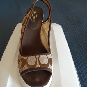 Coach wedge shoes